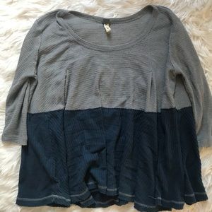 Free people two toned top